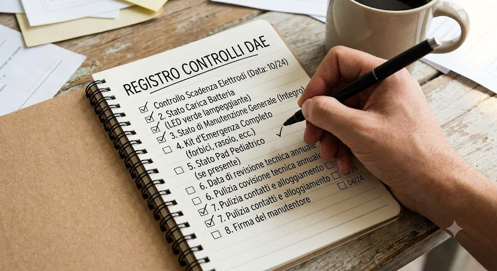 Checklist controllo defibrillatore: verifica se il tuo DAE è davvero pronto