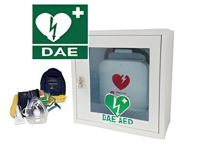 Teca metallica porta defibrillatore ARM040