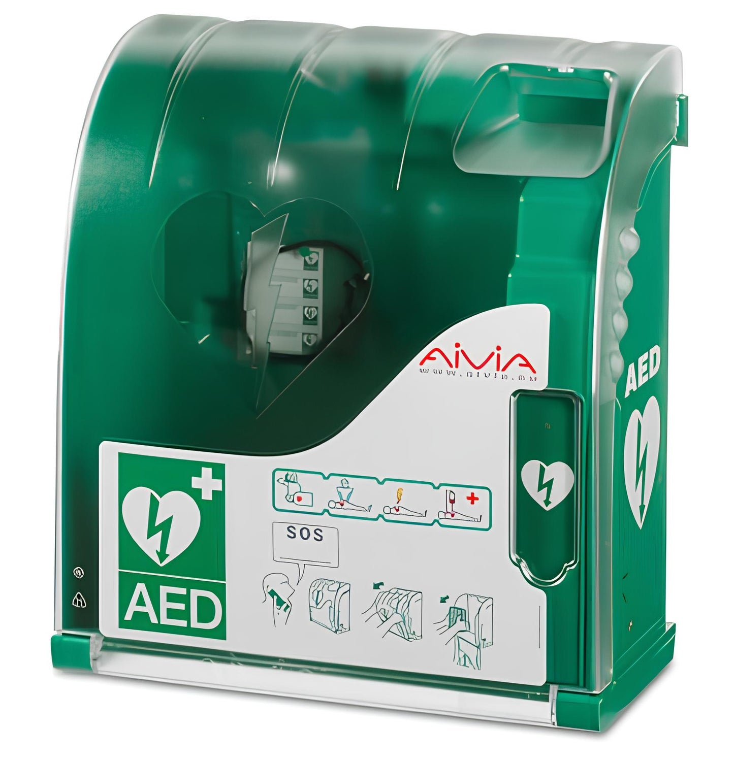 Teca defibrillatore AIVIA 100 allarmata